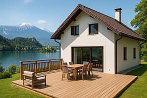 Уединённый дом на утёсе